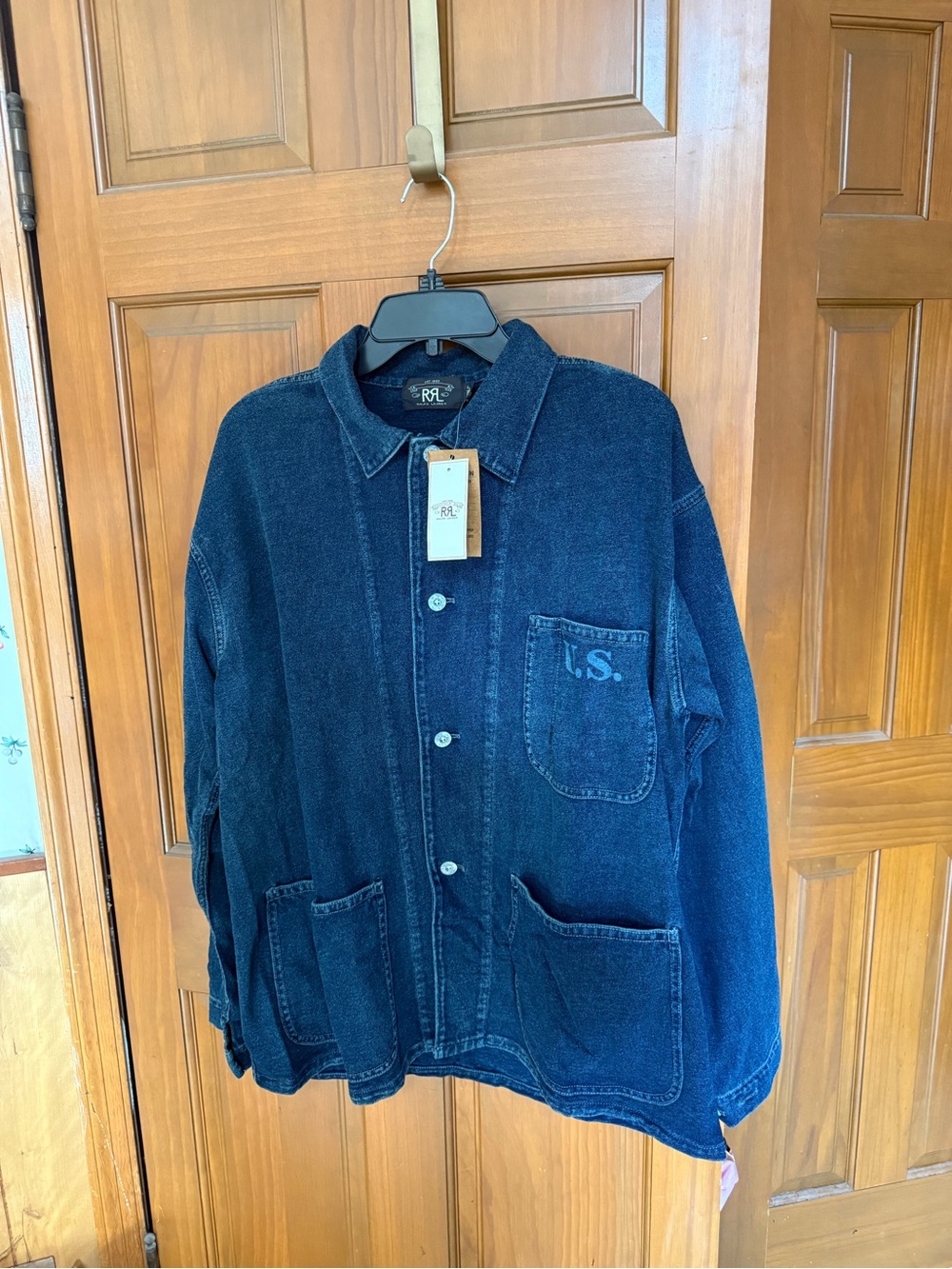 Ralph Lauren Indigo Denim Overshirt with Patch Pockets